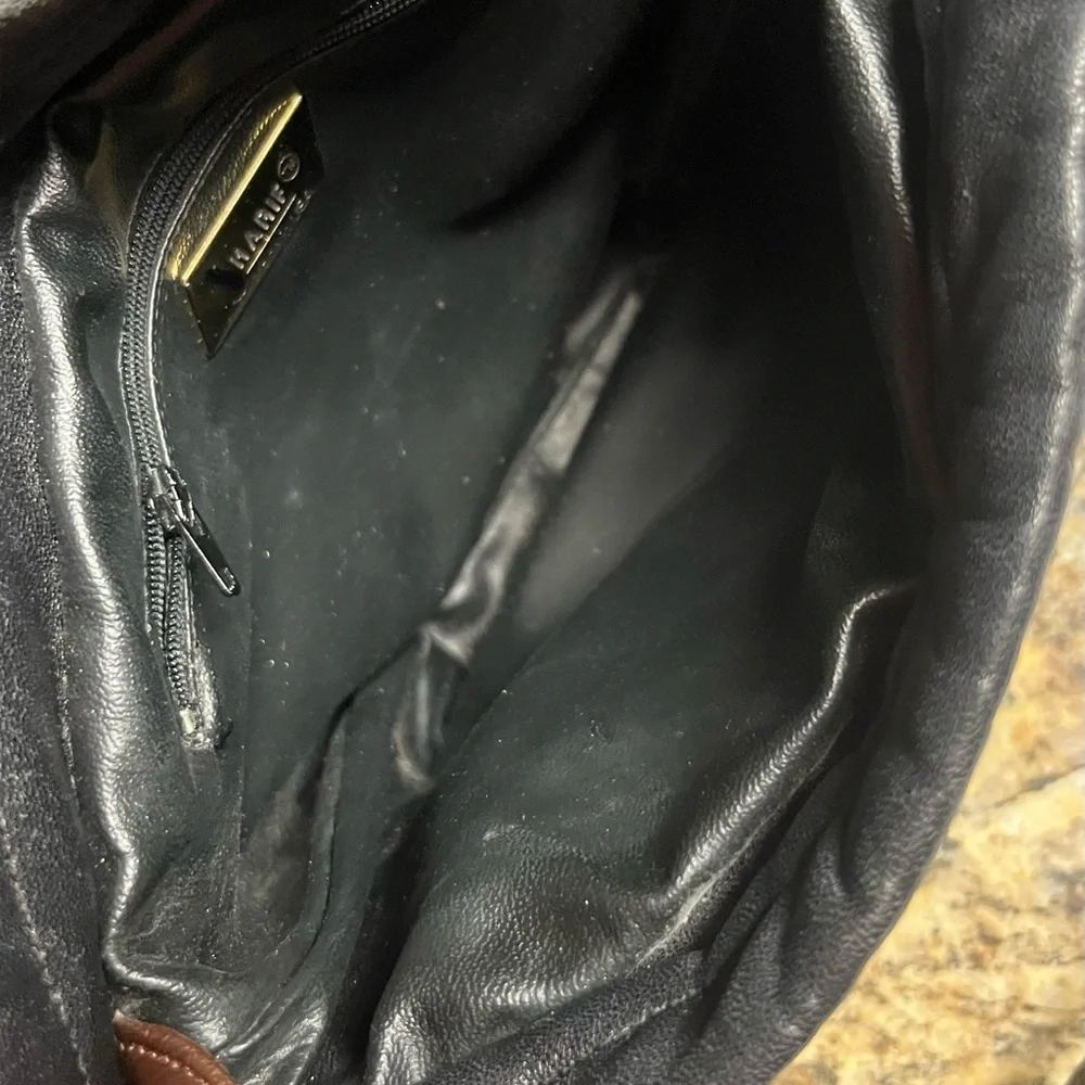 Sharif • Vintage • Small • Brown/ Black • Leather • Crossbody Handbag - Picture 13 of 13